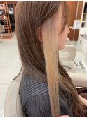 インナーカラーベージュアッシュベージュミルクティーベージュ