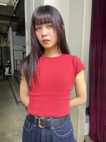 エトネ ヘアーサロン 仙台駅前(eTONe hair salon)&nbsp;［ eTONe ］ストレート × red brown