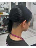 ツーブロックマンバン刈り上げ女子メンズライク