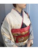成人式/着付け/ヘアセット/振袖/フェザーショート