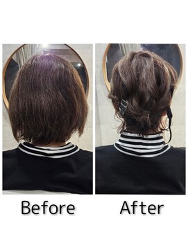 ウルー 博多店(uruu) 【ボブアップスタイル】博多/博多駅/ヘアセット/早朝