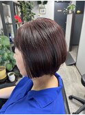 ■ピンクブラウンショートボブ■