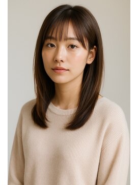 六本松航空 内巻きミディアムスタイル