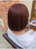 ブリーチなしダブルカラー  カシスピンク