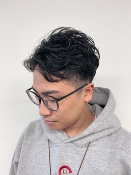バーバーショップ テト キタヤマ(barber shop tete kitayama) 毛流れパーマ★ツーブロック