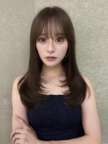 ロンドシエル 横浜(Lond ciel)&nbsp;オリーブグレー/韓国レイヤーカット/マロンベージュ/黒髪/小顔