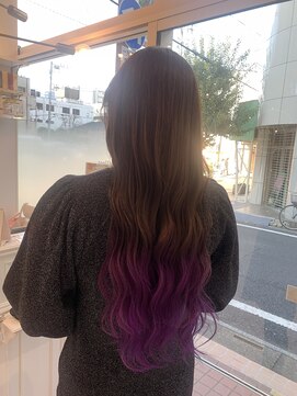 ルルバイアズール 草加店(LULU by azule) 裾カラー,パープル,ビビットカラー【草加】