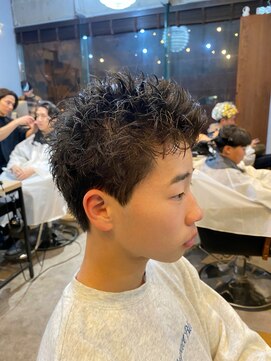 アイリーヘアデザイン(IRIE HAIR DESIGN) 【IRIE HAIR福岡】スパイキーショート×ピンパーマ