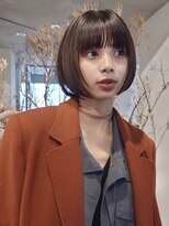 ディルト 代々木上原(DILT) 似合わせカット大人ガーリーダークアッシュミニボブボブヘアー