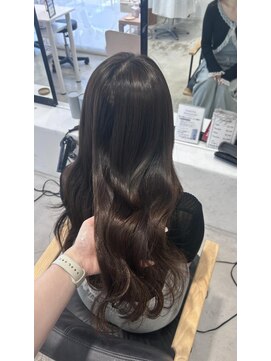 ビューバイネオリーブ 用賀店(Beau'r by neolive) 大人ガーリーダークアッシュ似合わせカットミディアムレイヤー