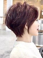 グランデュール 東静岡池田店(GRANDEUR)&nbsp;大人艶感ショートボブ#バイオレット#20代#30代#40代#東静岡草薙