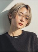 髪質改善 脱白髪染め ボブ 市川