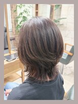 エルコット(elcot)&nbsp;大人のくびれミディアム/白髪ぼかし/ウルフカット/40代50代60代