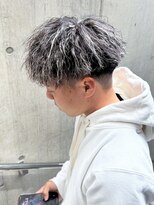 フレイム(FLAME)&nbsp;【FLAME 天文館】ホワイトメッシュ+ツイストパーマ+マッシュ