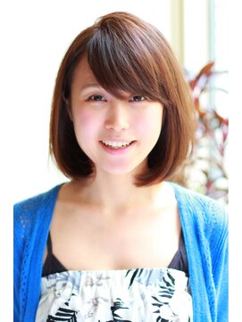 ヘアサロン トラヴィス(hair salon Travis) 肩ぐらいの長さで、ハネないボブ【錦糸町髪質改善サロン】