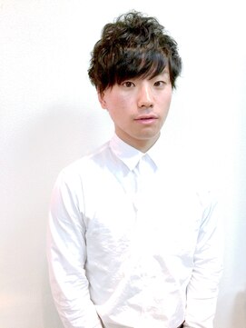 ヘアー キュート(hair CUtE) 黒髪にツヤのあるパーマで清潔感のあるウェーブをオン！