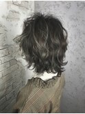アッシュグレージュ/ソフトウルフマッシュ【池袋 美容室】