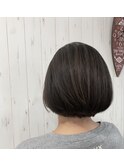 【AMI】　グレージュ×デザインカラー