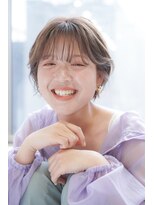 ココヘアー(coco-hair)&nbsp;【coco-hair南浦和】ショコラベージュと透けバングショートボブ