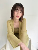 スーハ 恵比寿(SUUHA) フロントレイヤー／シースルー／透け感切りっぱなしボブ