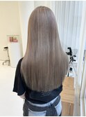10代20代ハイトーンミルクティーベージュ透明感ベージュ髪質改善
