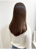 【髪質改善】ツヤ髪酸性ストレート×アッシュブラウン☆
