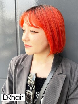 ディーアール(DR) レッドオレンジ#盛岡#盛岡市#デザインカラー#ケアブリーチ
