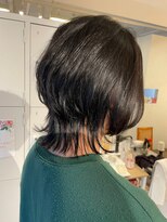 チーモ ハッピー ヘア メイク(CheeMo happy hair make) ベージュアッシュのミディアムウルフヘア