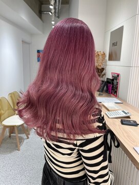 ペレ 栄店(PELE) デザインカラー/レイヤーカット/ウェットヘア/オリーブベージュ