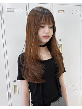 ミニヨン バイ ハピネス 高の原店(mignon by Happiness) ニュアンスカラー　髪質改善　ぱっつん前髪