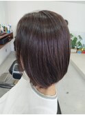 グレージュブラウン(前下がりボブ)