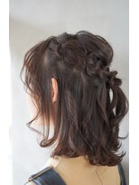 ヘアサロン アンフェール(Hair Salon Amfaire) 小林/ハーフアップ/サイド編み込み