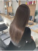 カーキグレージュ/オリーブカラー/髪質改善