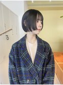 [loje] 前上がりミニボブ/黒髪/小顔