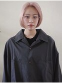 ピンクボブ/レイヤー/ヘアセット/カット/ダブルカラー