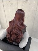 ダブルカラーで叶えるワインレッドカラー!