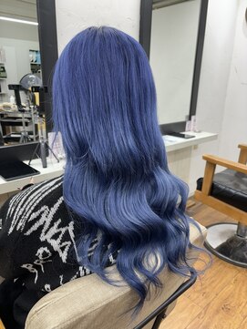 カノン(kanon) 【kanon松戸】香野優子 染めるエクステ　艶ブルー