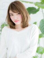 ネル 仙台(Nelu)&nbsp;仙台/髪質改善/細めハイライト×ふんわりカールボブパーマb