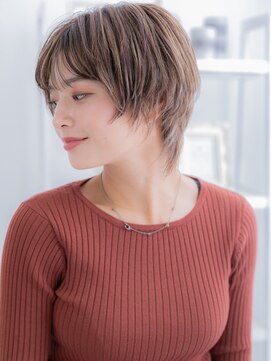 モッズヘア 越谷(mod's hair) 韓国風ハイライト小顔マッシュウルフショートc6越谷20代30代40代