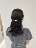 ハーフアップ