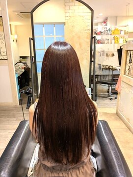 リザ ヘアー サロン 大谷 なんごう店(LIZA hair salon) 透明感ストレートロング