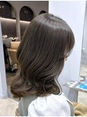 【Tierra美侑】イルミナカラー透明感抜群オリーブグレージュ
