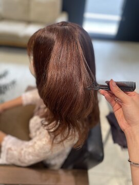 ケンジ 南林間(KENJE) 暖色系カラー×髪質改善 【南林間】