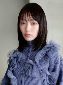 フォト 武蔵小杉(foto) 姫カットレイヤー/暗めカラー/韓国風巻き/レイヤーカット