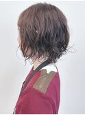 *ニュアンスパーマ大人ボブパーマゆるふわパーマボブウェーブ