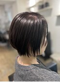 後頭部のつむじ割れを自然に隠す大人丸みショート