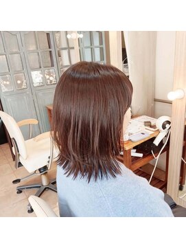 ディンプル 越谷駅前(DiMPlE) 大人パツンとボブ×ベージュカラー