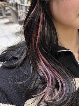 ネオリーブギンザ 銀座店(Neolive GINZA) インナーカラーピンク/ウェーブ/エクステ風/銀座駅