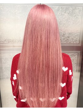 ノラ ウメダ(NORA UMEDA) ピンクベージュペールピンクケアブリーチデザインカラーレイヤー