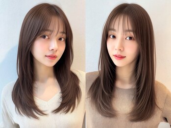 ロティー(loty)の写真/【天神駅徒歩3分】カット+カラー￥5,500~自然体に映えるレイヤーカット×透明感カラーが10代20代に大人気◎